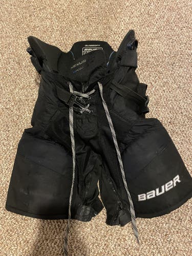 Black Used Junior Medium Bauer  Nexus Hockey Pants