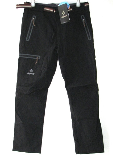 NEW Deplacer Men's Black Teflon 40+UPF Quick Dry Hiking Active Pants ~ Size S
