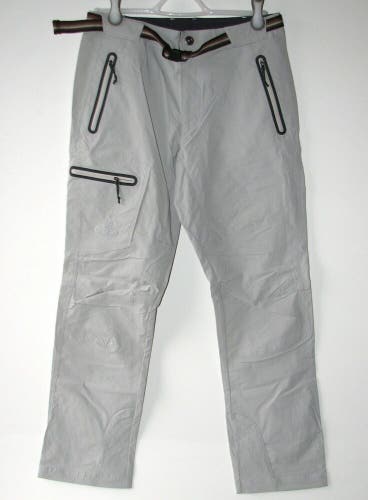 NEW Deplacer Men's Lt. Gray Teflon 40+UPF Quick Dry Hiking Active Pants ~ Size S
