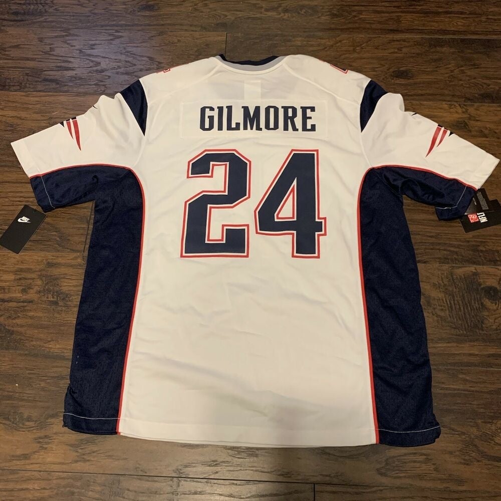 New England Patriots Stephon Gilmore Navy 100th Season Vapor Elite Jersey -  Bluefink