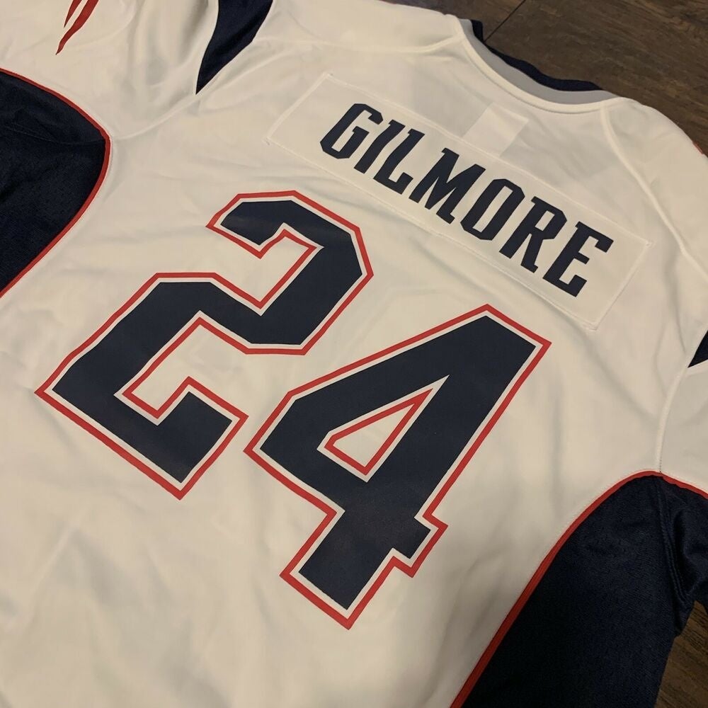 Nike, Shirts, Nike Stephon Gilmore Patriots 24 Nfl Alternate Limited  Jersey Sz L