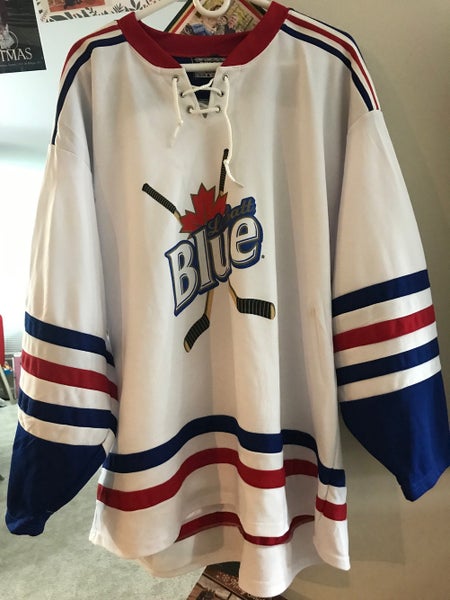 Labatt Blue Hockey Jersey White Adult Men's New XL TPS