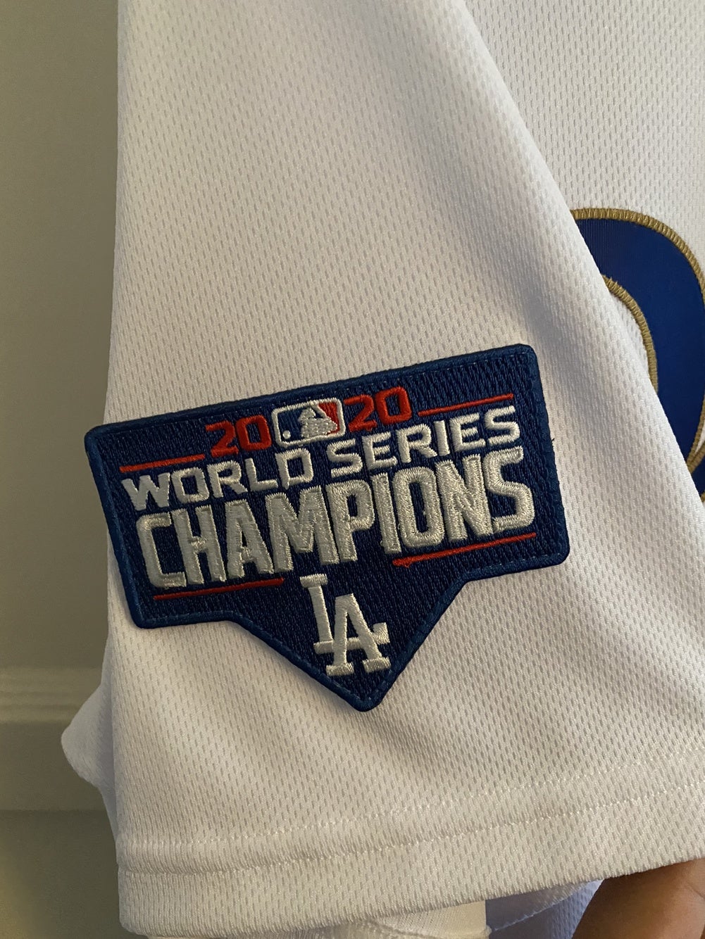Nike Los Angeles Dodgers Corey Seager Gold Edition WS Champions