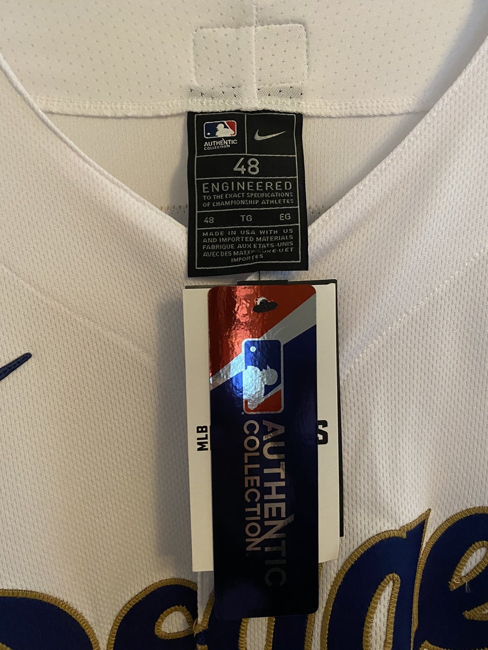 Corey Seager Authentic Game-Used Jersey from 8/16/20 Game vs LAA - Size 46