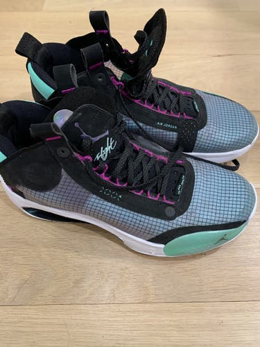 Green Shoes Used Men's Size 8.5 (Women's 9.5) Air Jordan 34 Blue Void