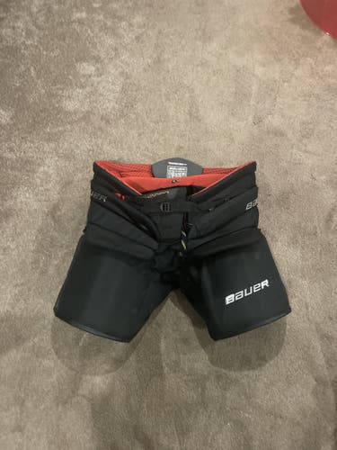 Black Senior XL Bauer  Vapor 2X Pro Hockey Goalie Pants