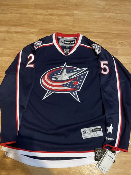 Auto NWT Karlsson Reebok NHL Hockey Jersey Columbus Blue Jackets Blue Home L