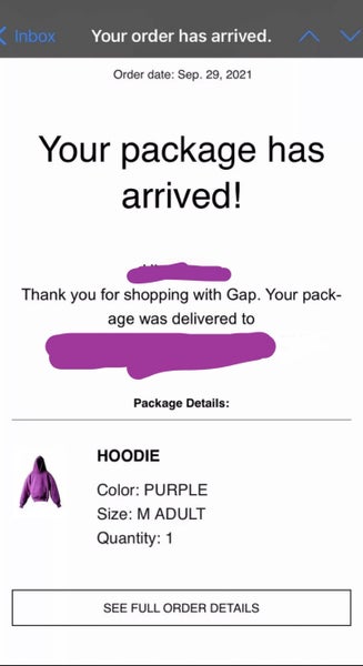 Yeezy yzy x gap hoodie Purple M | SidelineSwap