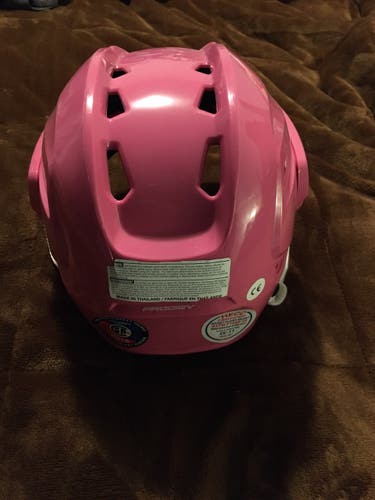 Pink Used Youth Bauer Prodigy Helmet