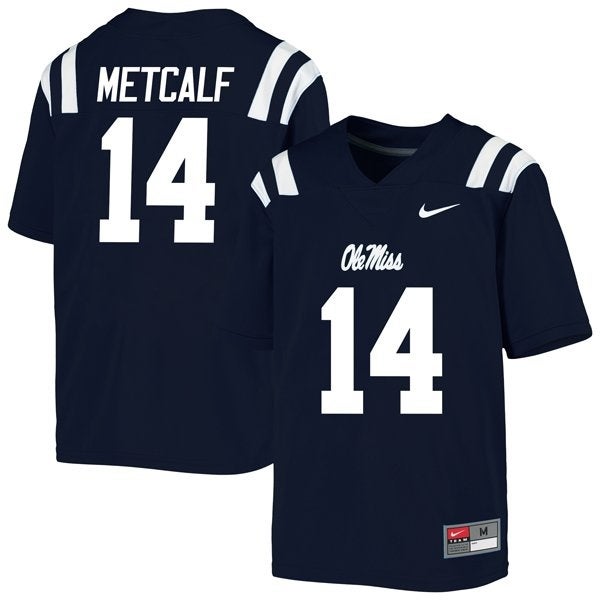Men 14 DK Metcalf Ole Miss Rebels Football Jersey NCAA College