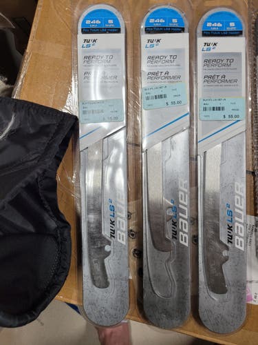 3 pairs Bauer Tuuk LS2 Steel Runners 246 fits Jr size 5 Hockey Skate with LightSpeed 2 holders