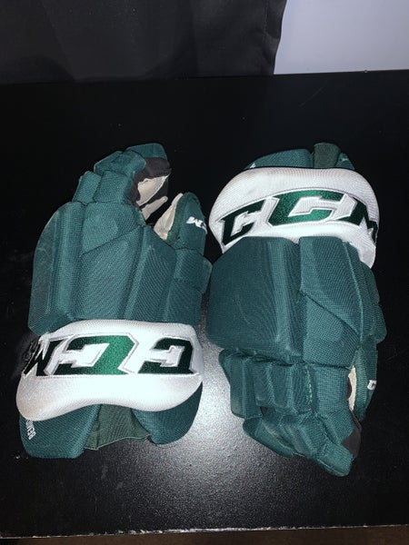 Bemidji State Green Senior CCM 14" Pro Stock HGTKPP Gloves