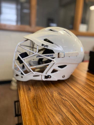 White Warrior Evo Lacrosse Helmet