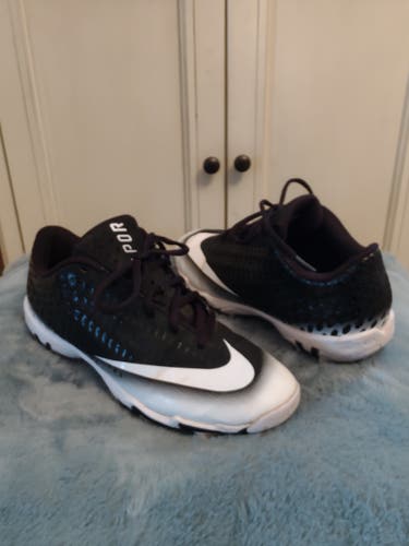 Nike Vapor Baseball Cleats EUC Men's Size 7.5 (Women's 8.5) Black and White