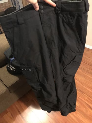 Black Used Large Burton Pants