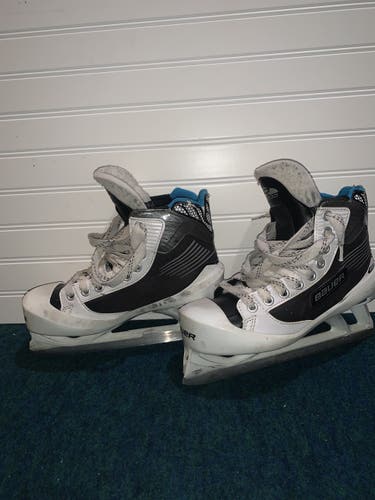 Used Bauer Regular Width  Size 4 Reactor 2000 Hockey Goalie Skates