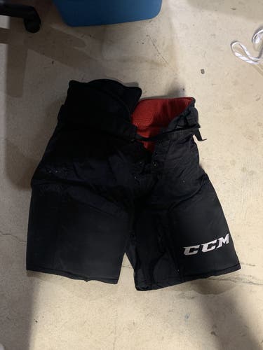 Black Senior Medium CCM Pro Stock HP45 Hockey Pants