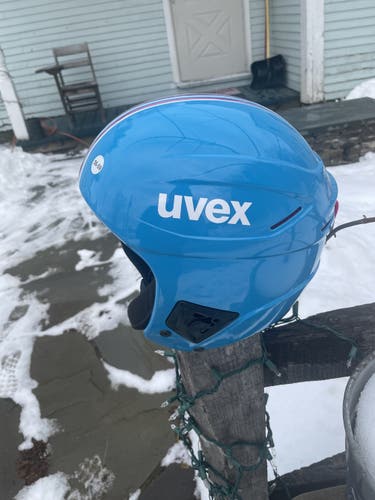 Blue Helmet New Unisex Medium/Large UVEX Race + FIS Legal