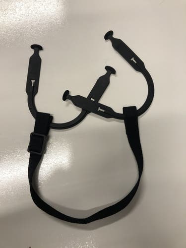 New Black Earloop and Chin Strap Combo