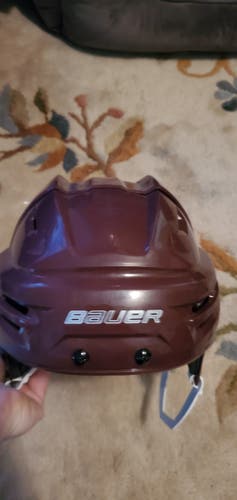 Maroon Bauer Re-Akt Helmet