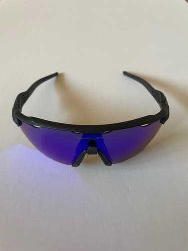 NEW Oakley Radar EV Advancer Sunglasses - Black Frame w/ Blue Multilayer Lens