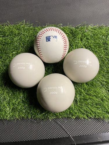 ( 3 ) Drive Line Baseballs ( 1 ) MLB Baseball