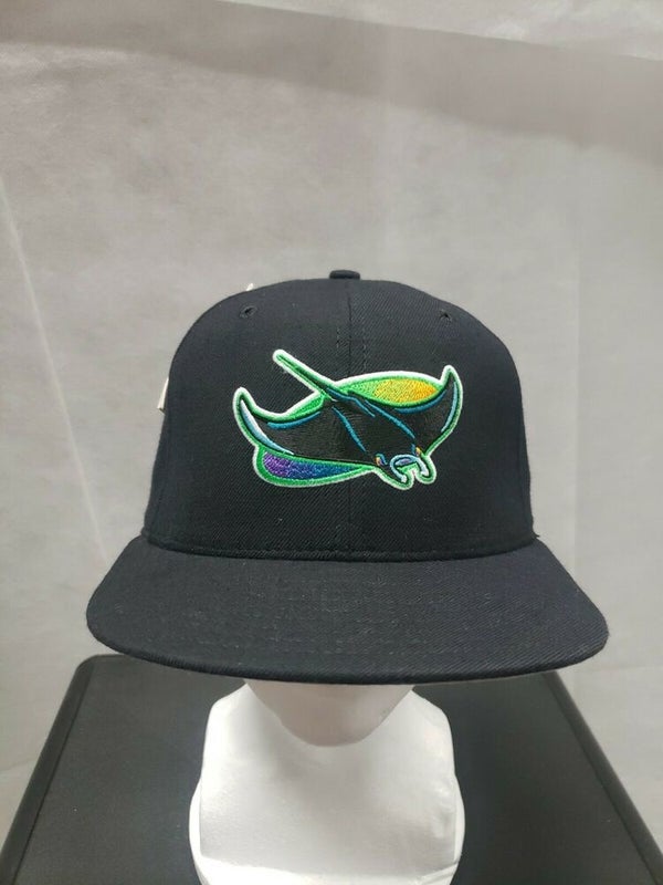Tampa Bay Devil Rays Hat Baseball Cap Fitted 7 5/8 Adult New Era MLB Vintage  90s