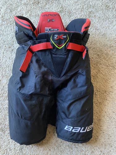 Black Senior Large Bauer Vapor 2X Pro Hockey Pants