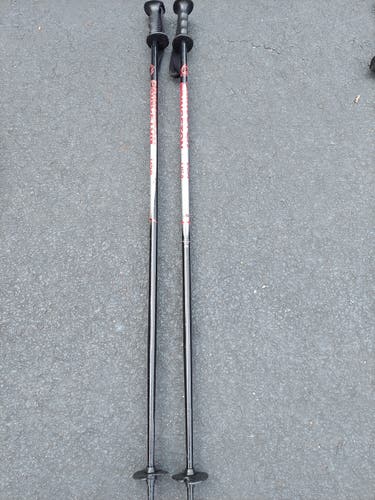 Used Princeton USA Team 105 cm / 42” Aluminum Ski Poles (black/red/white/silver)