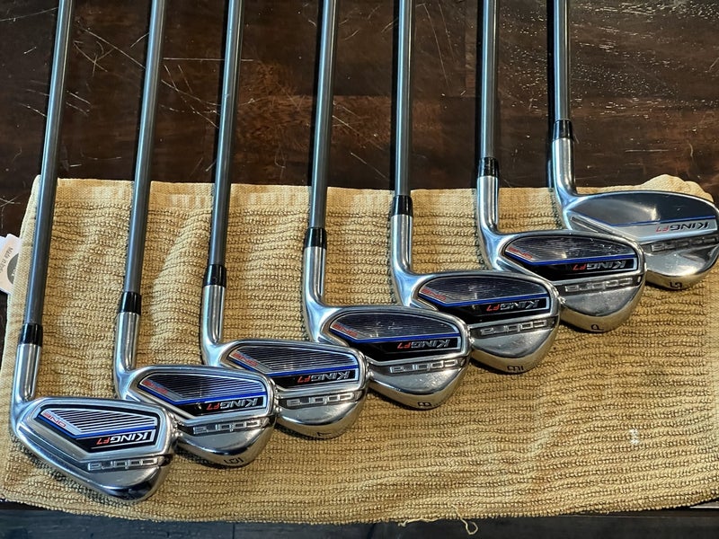 Men's Right Handed Regular Flex Graphite Shaft King F7 One Length Iron Set