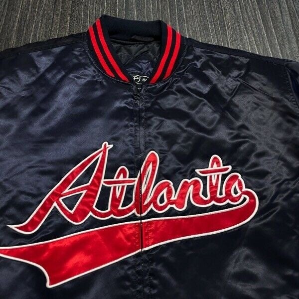 STARTER, Jackets & Coats, Vintage Starter Atlanta Braves Pullover Jacket  Coat Xxl 2xl Mlb Baseball