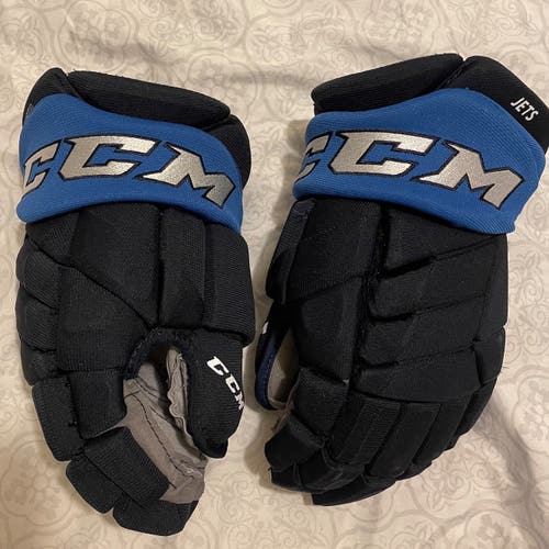 New Winnipeg Jets Pro Stock CCM JetSpeed FT1 Gloves 14”