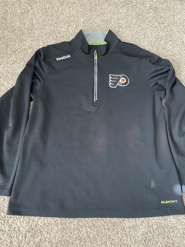Philadelphia Flyers Used Reebok ½ Zip - Large