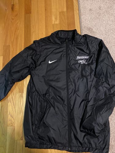 Black Providence College Hockey Team Issued Large Nike Track Jacket