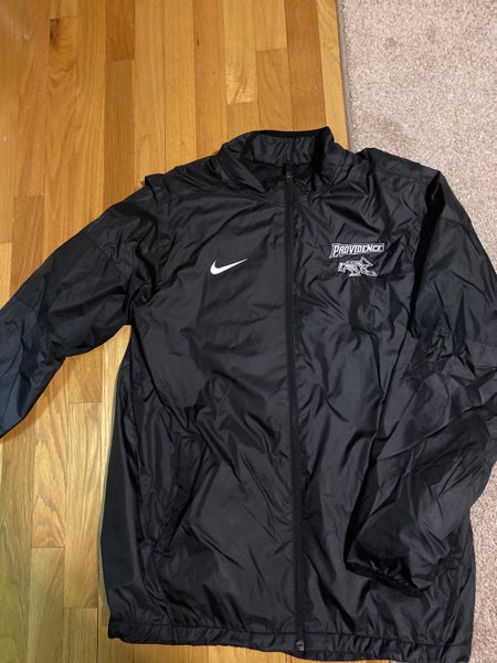 Black Providence College Hockey Team Issued Large Nike Track Jacket