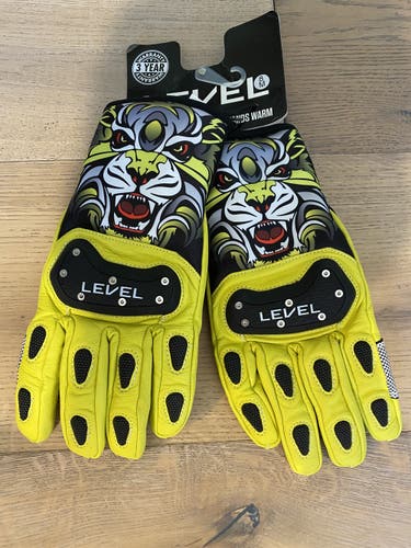 Yellow Adult Medium Level Gloves