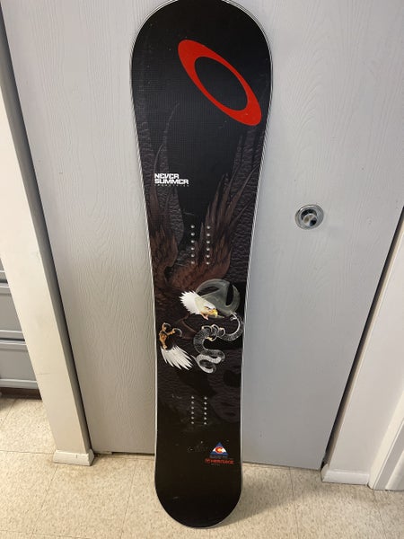 Snowboard Used Men's Never Summer Freeride Without Bindings Stiff Flex Directional Twin