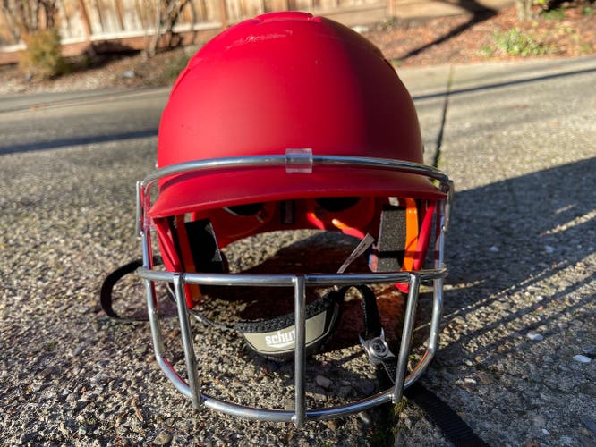 Red New Large Schutt OSFM PTO Batting Helmet