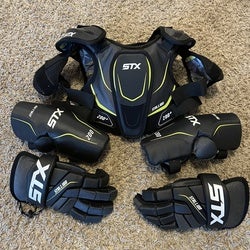 Used STX Stallion 200 Complete Set Shoulder Pads