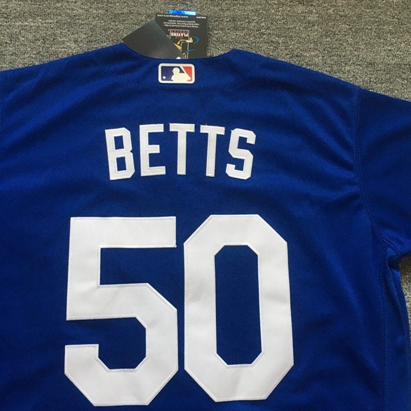 NWT Mookie Betts Los Angeles Dodgers Nike Blue Jersey Size Mens