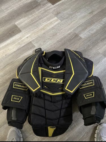 Used Medium CCM Premier R1.9 Goalie Chest Protector