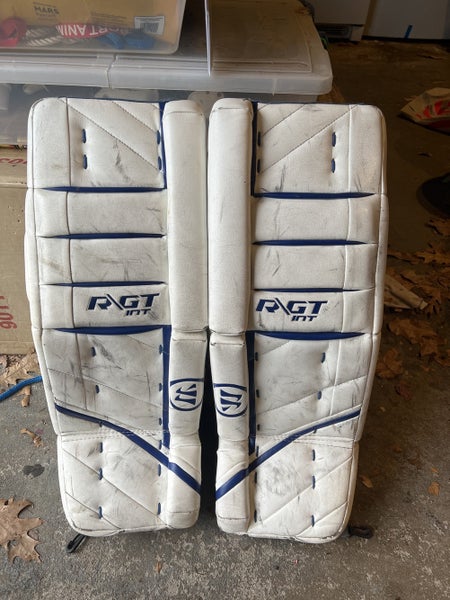 White Intermediate 30" Warrior Ritual GT2 Goalie Leg Pads