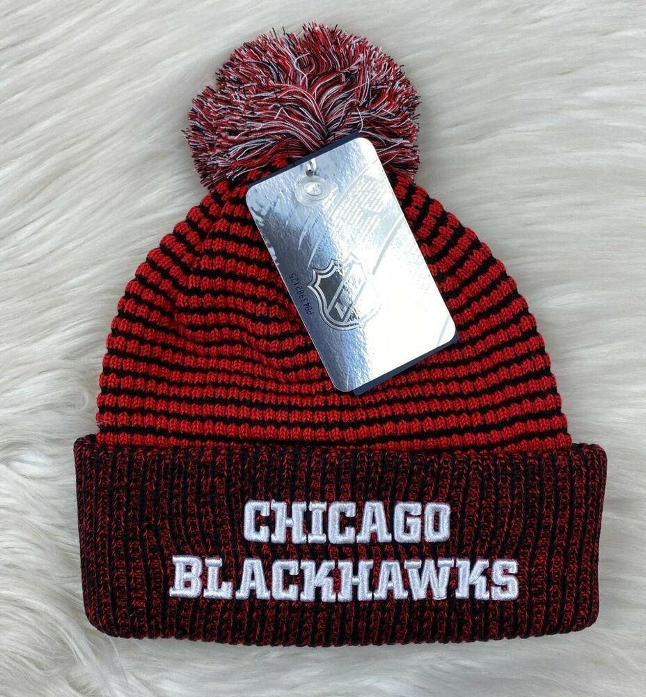 DETROIT RED WINGS 2014 NHL WINTER CLASSIC REEBOK CUFFED POM KNIT HAT TOQUE