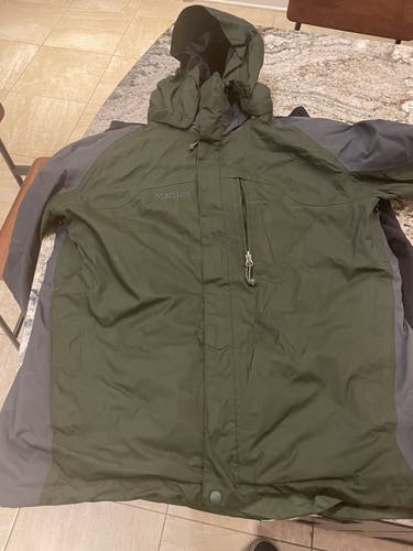 Green Used Large Marmot Jacket
