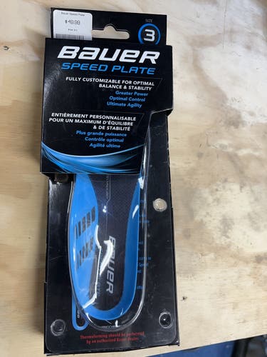 Junior Bauer Regular Width Size 3 Speed Plate Hockey Skates