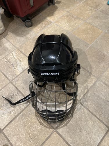 Black Used Small Bauer  Re-Akt 75 Helmet