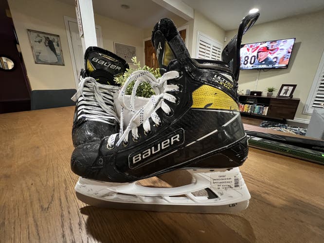 Hockey Skates Senior Used Bauer Supreme UltraSonic Regular Width Size 8 Fit 2