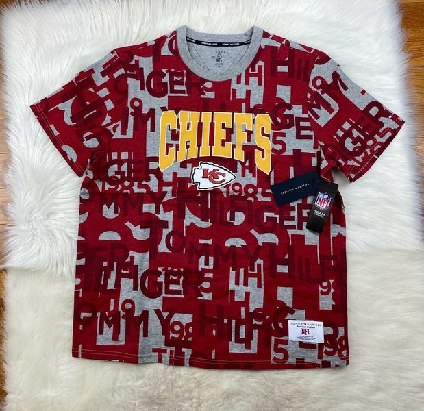 Kansas City Chiefs NFL X Tommy Hilfiger All Over Print T-Shirt Red