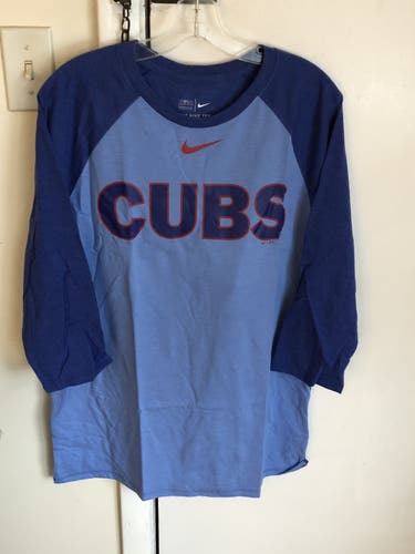 Chicago Cubs Nike men’s MLB 3/4 sleeve tee L
