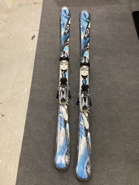 Skis Used Women's K2 All Mountain True Luv With Bindings Max Din 10